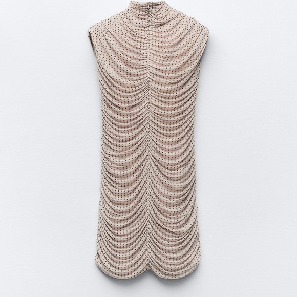 Zara short mesh rhinestone dress - Picture 13 of 16